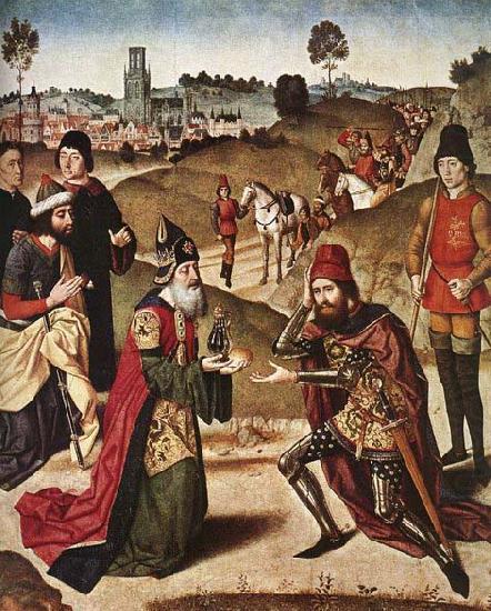 Dieric Bouts The Meeting of Abraham and Melchizedek china oil painting image